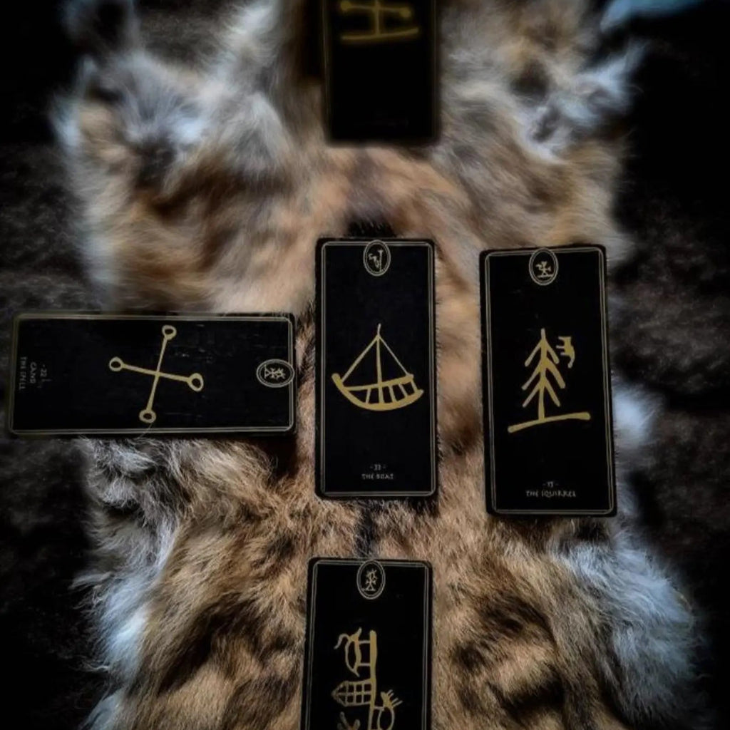 Runebomme Sami Shaman Drum Reading with YouTuber Freyia Norlin, Gydja living in Sàpmi