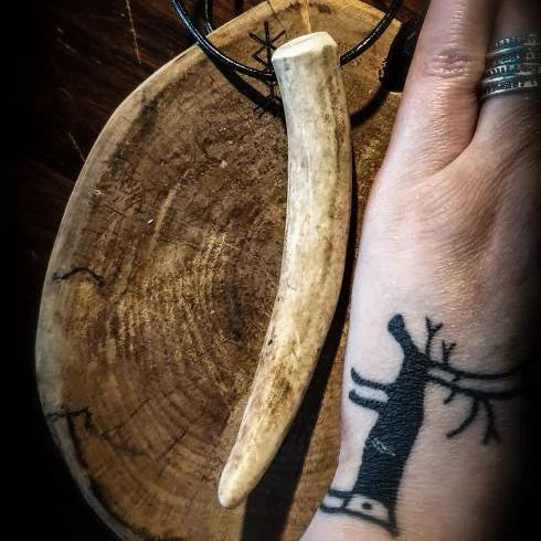 Reindeer Antler Tip Necklace